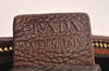 Authentic PRADA Vintage Leather Nappa 2Way Shoulder Hand Tote Bag Brown 3738J