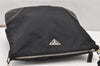 Authentic PRADA Nylon Tessuto Leather Shoulder Cross Body Bag Black 3738K