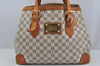 Authentic Louis Vuitton Damier Azur Hampstead MM N51206 Shoulder Tote Bag 3739J