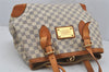 Authentic Louis Vuitton Damier Azur Hampstead MM N51206 Shoulder Tote Bag 3739J