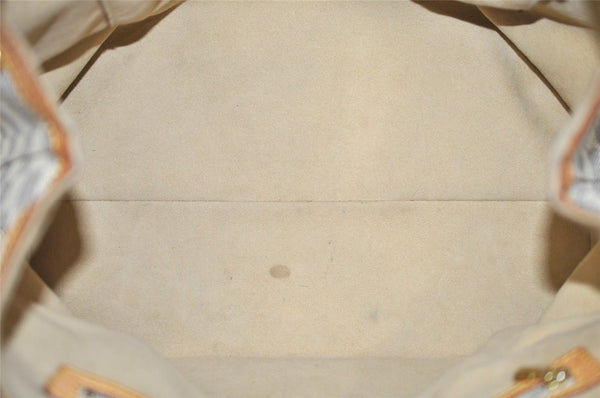 Authentic Louis Vuitton Damier Azur Hampstead MM N51206 Shoulder Tote Bag 3739J