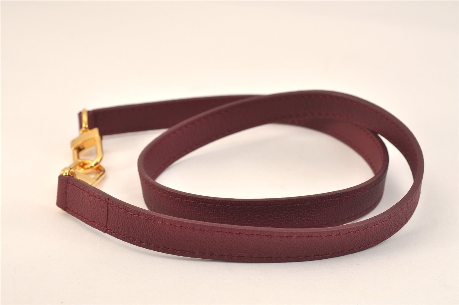 Authentic Louis Vuitton Leather Shoulder Strap Bordeaux Red 36