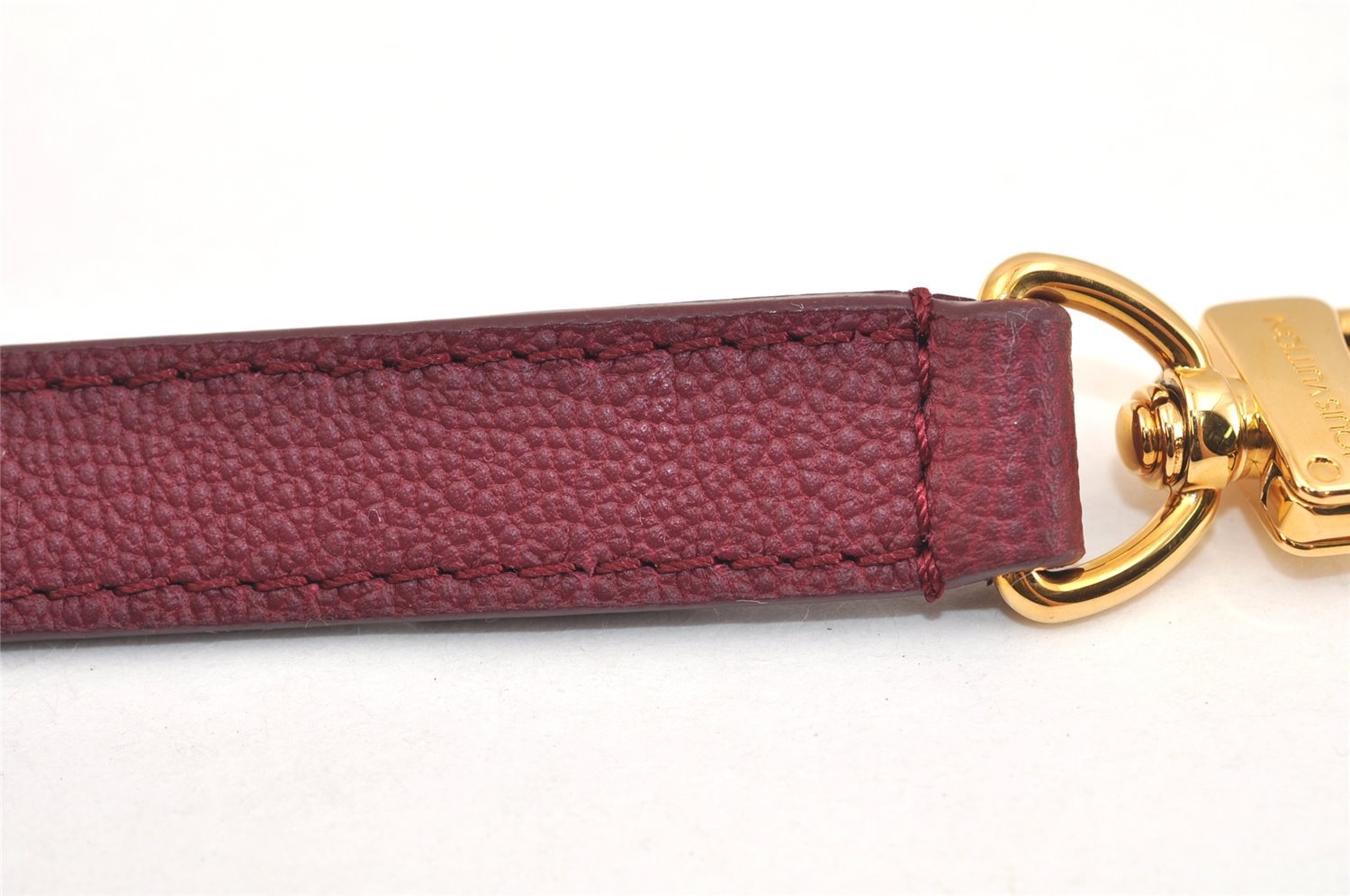 Authentic Louis Vuitton Leather Shoulder Strap Bordeaux Red 36