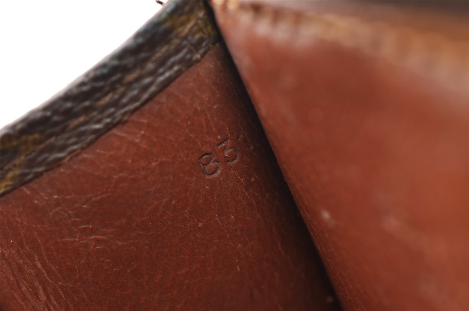 Auth Louis Vuitton Monogram Poche Documents Document Case Old Model Junk 3740I