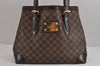 Authentic Louis Vuitton Damier Hampstead MM Shoulder Tote Bag N51204 LV 3740J