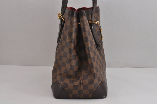 Authentic Louis Vuitton Damier Hampstead MM Shoulder Tote Bag N51204 LV 3740J