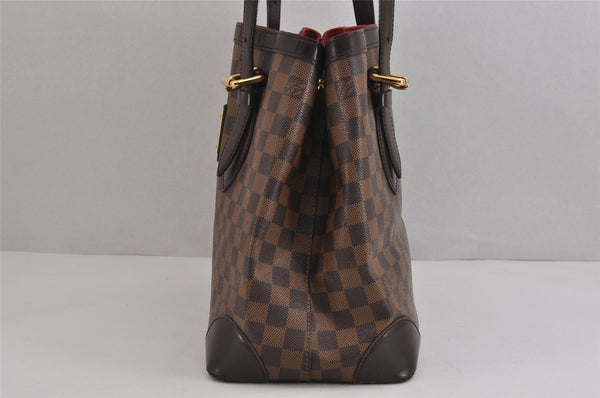Authentic Louis Vuitton Damier Hampstead MM Shoulder Tote Bag N51204 LV 3740J