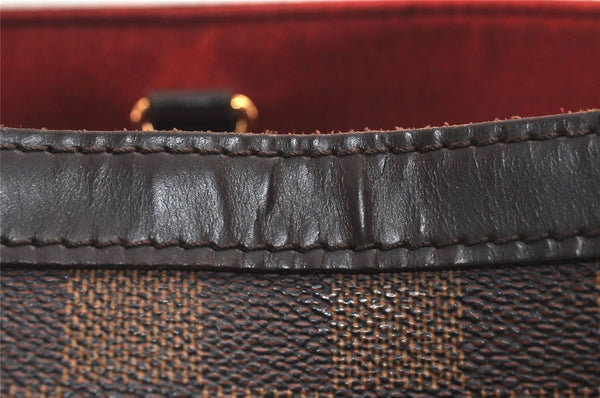 Authentic Louis Vuitton Damier Hampstead MM Shoulder Tote Bag N51204 LV 3740J