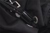 Authentic PRADA Nylon Tessuto Leather Drawstring Backpack Purse Black 3740K