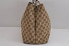 Authentic GUCCI Bamboo Shoulder Hand Bag GG Canvas Leather 232947 Brown 3741J