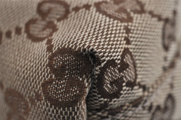 Authentic GUCCI Bamboo Shoulder Hand Bag GG Canvas Leather 232947 Brown 3741J