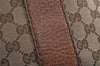Authentic GUCCI Bamboo Shoulder Hand Bag GG Canvas Leather 232947 Brown 3741J
