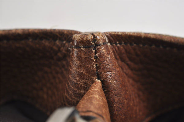 Authentic GUCCI Bamboo Shoulder Hand Bag GG Canvas Leather 232947 Brown 3741J