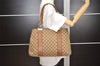 Authentic GUCCI Bamboo Shoulder Hand Bag GG Canvas Leather 232947 Brown 3741J