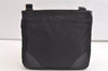 Authentic PRADA Nylon Tessuto Leather Shoulder Cross Body Bag Purse Black 3741K