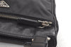 Authentic PRADA Nylon Tessuto Leather Shoulder Cross Body Bag Purse Black 3741K