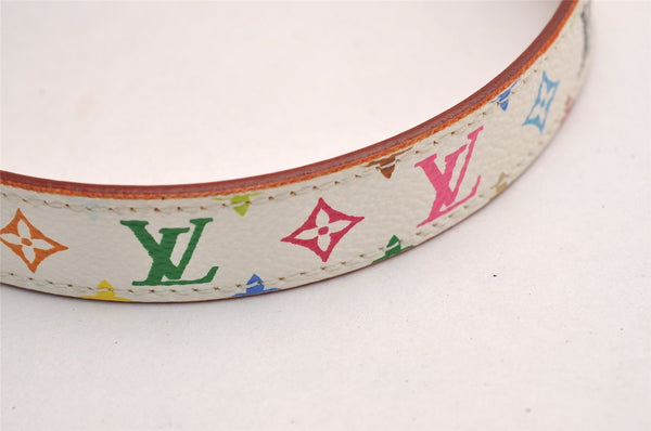 Louis Vuitton Monogram Multicolor Ceinture Carre Belt 70cm 27.6" M9272 LV 3742J