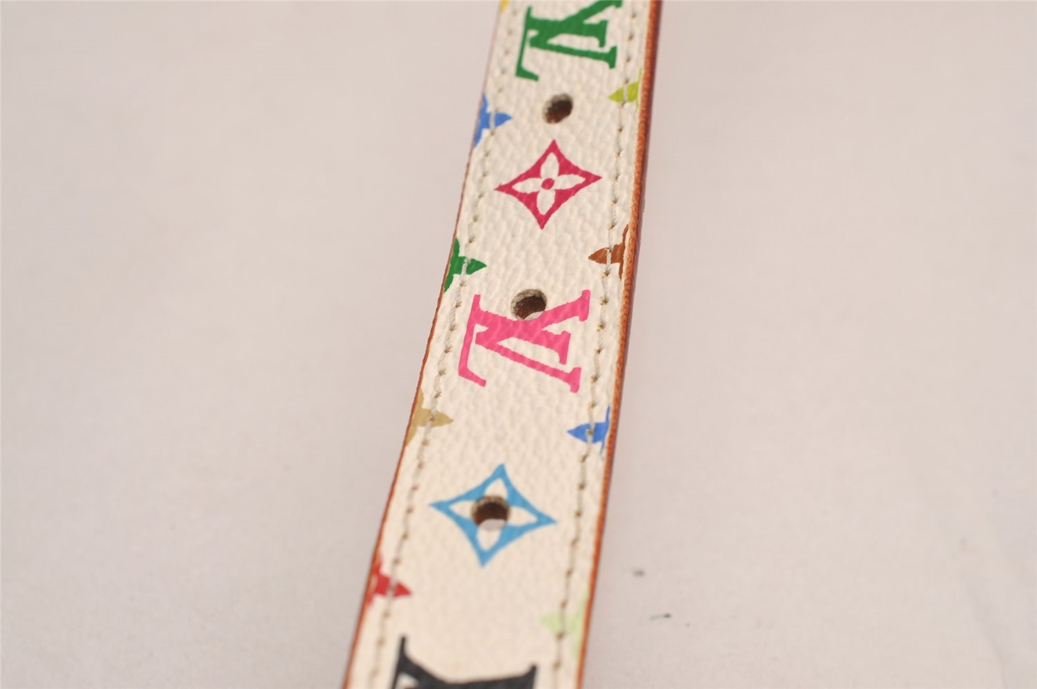 Louis Vuitton Monogram Multicolor Ceinture Carre Belt 70cm 27.6