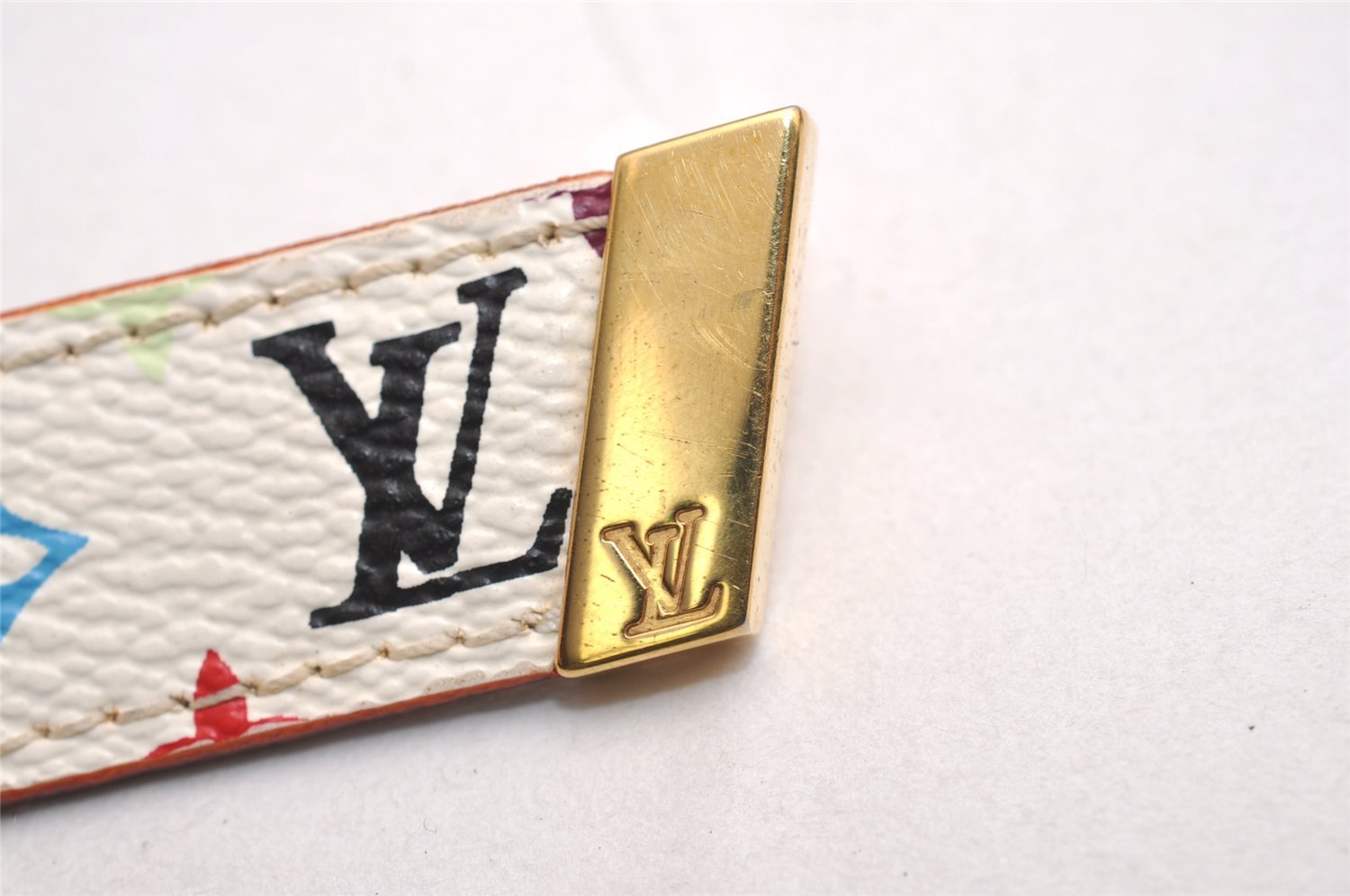 Louis Vuitton Monogram Multicolor Ceinture Carre Belt 70cm 27.6