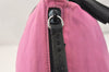 Authentic PRADA Nylon Tessuto Leather Shoulder Bag Purse Pink Black 3742K