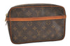 Authentic Louis Vuitton Monogram Compiegne 23 Clutch Hand Bag M51847 LV 3743J
