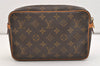 Authentic Louis Vuitton Monogram Compiegne 23 Clutch Hand Bag M51847 LV 3743J