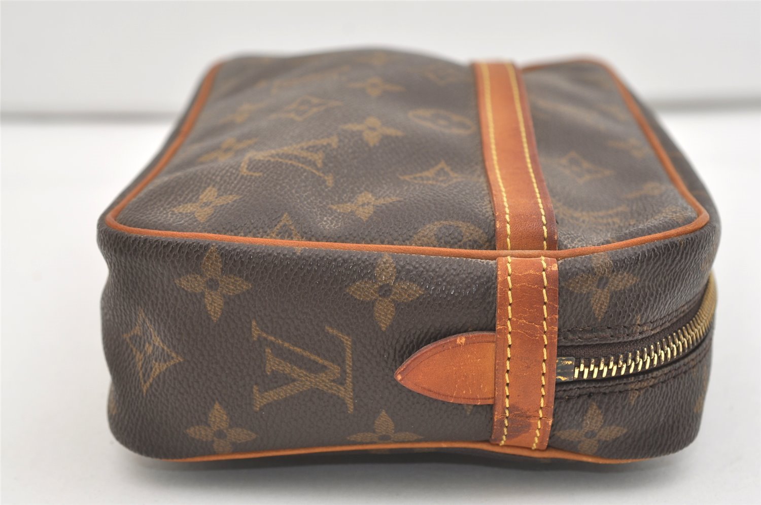 Authentic Louis Vuitton Monogram Compiegne 23 Clutch Hand Bag M51847 LV 3743J