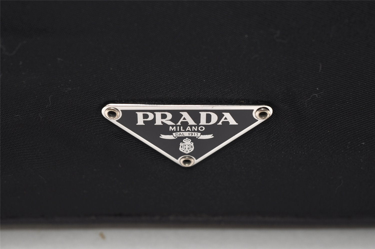 Authentic PRADA Nylon Tessuto Leather Shoulder Bag Purse Black 3743K