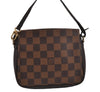 Authentic Louis Vuitton Damier Trousse Makeup Hand Bag Pouch N51982 Junk 3745J