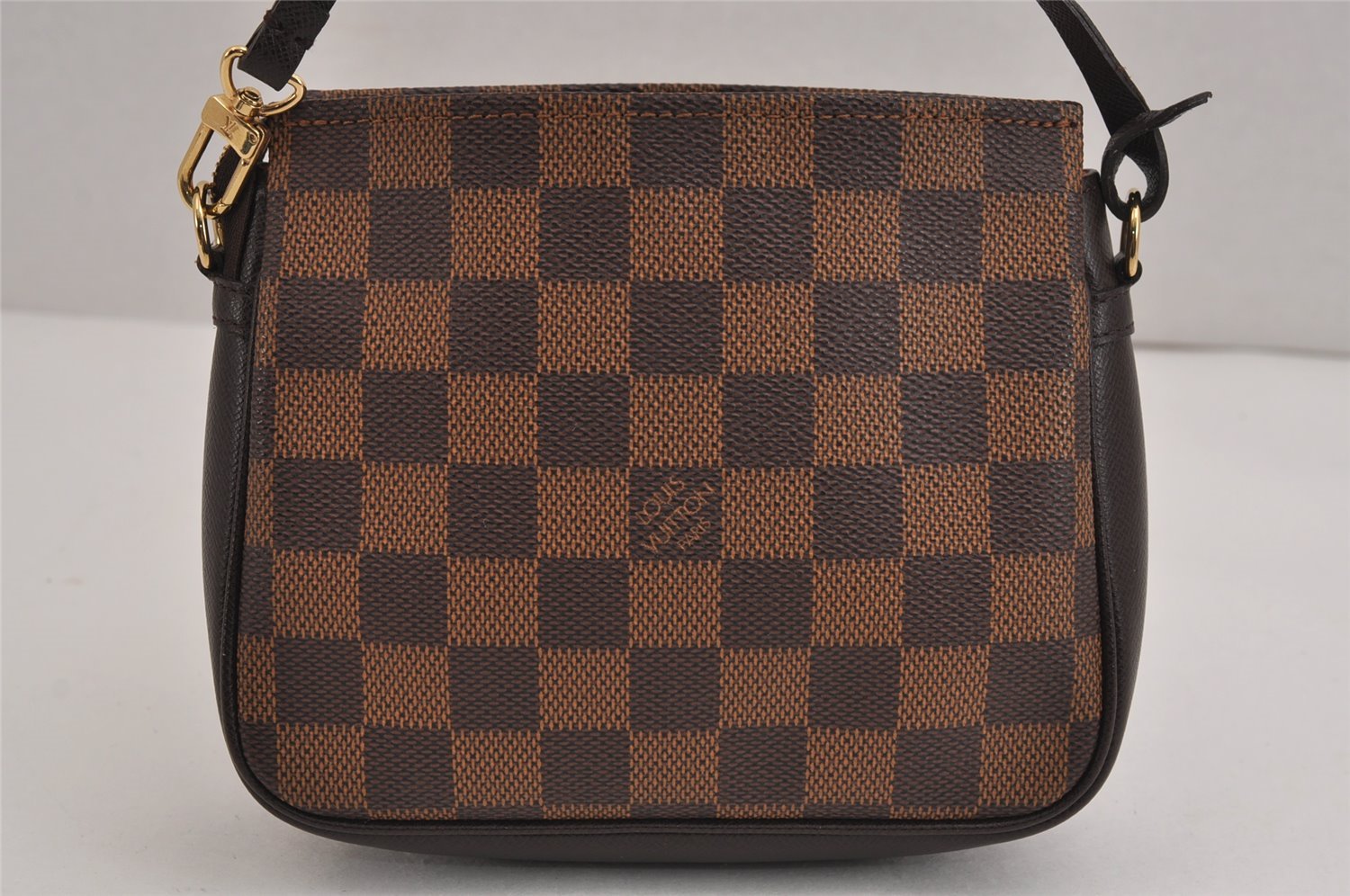 Authentic Louis Vuitton Damier Trousse Makeup Hand Bag Pouch N51982 Junk 3745J