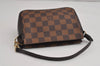 Authentic Louis Vuitton Damier Trousse Makeup Hand Bag Pouch N51982 Junk 3745J