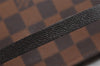 Authentic Louis Vuitton Damier Trousse Makeup Hand Bag Pouch N51982 Junk 3745J