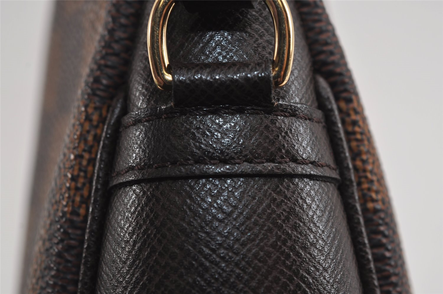 Authentic Louis Vuitton Damier Trousse Makeup Hand Bag Pouch N51982 Junk 3745J