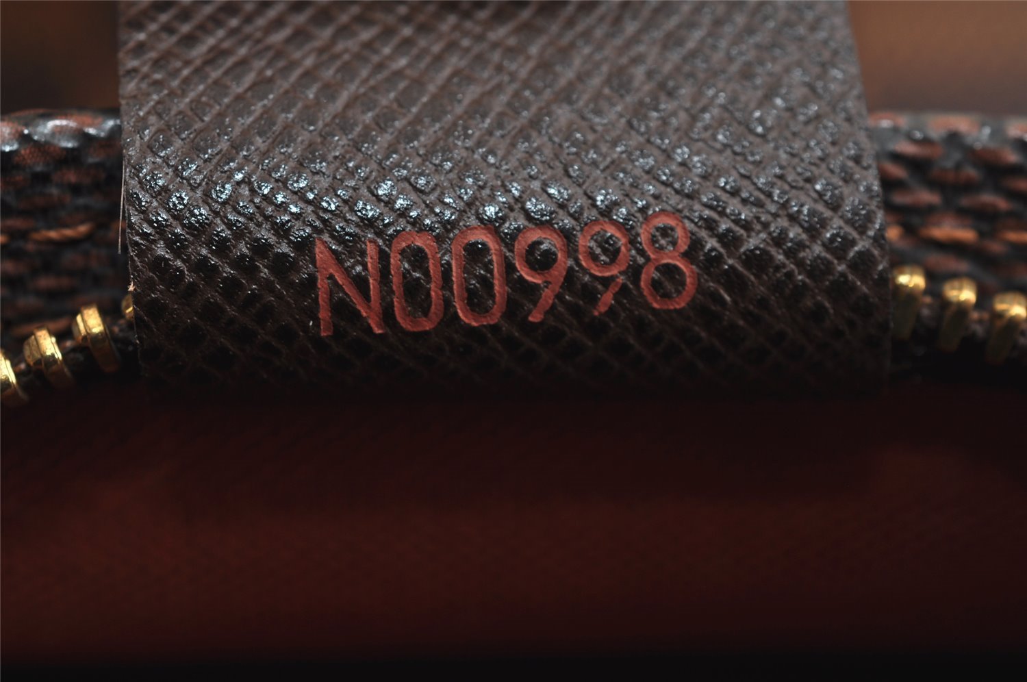 Authentic Louis Vuitton Damier Trousse Makeup Hand Bag Pouch N51982 Junk 3745J