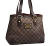 Authentic Louis Vuitton Damier Hampstead PM Shoulder Tote Bag N51205 LV 3746J