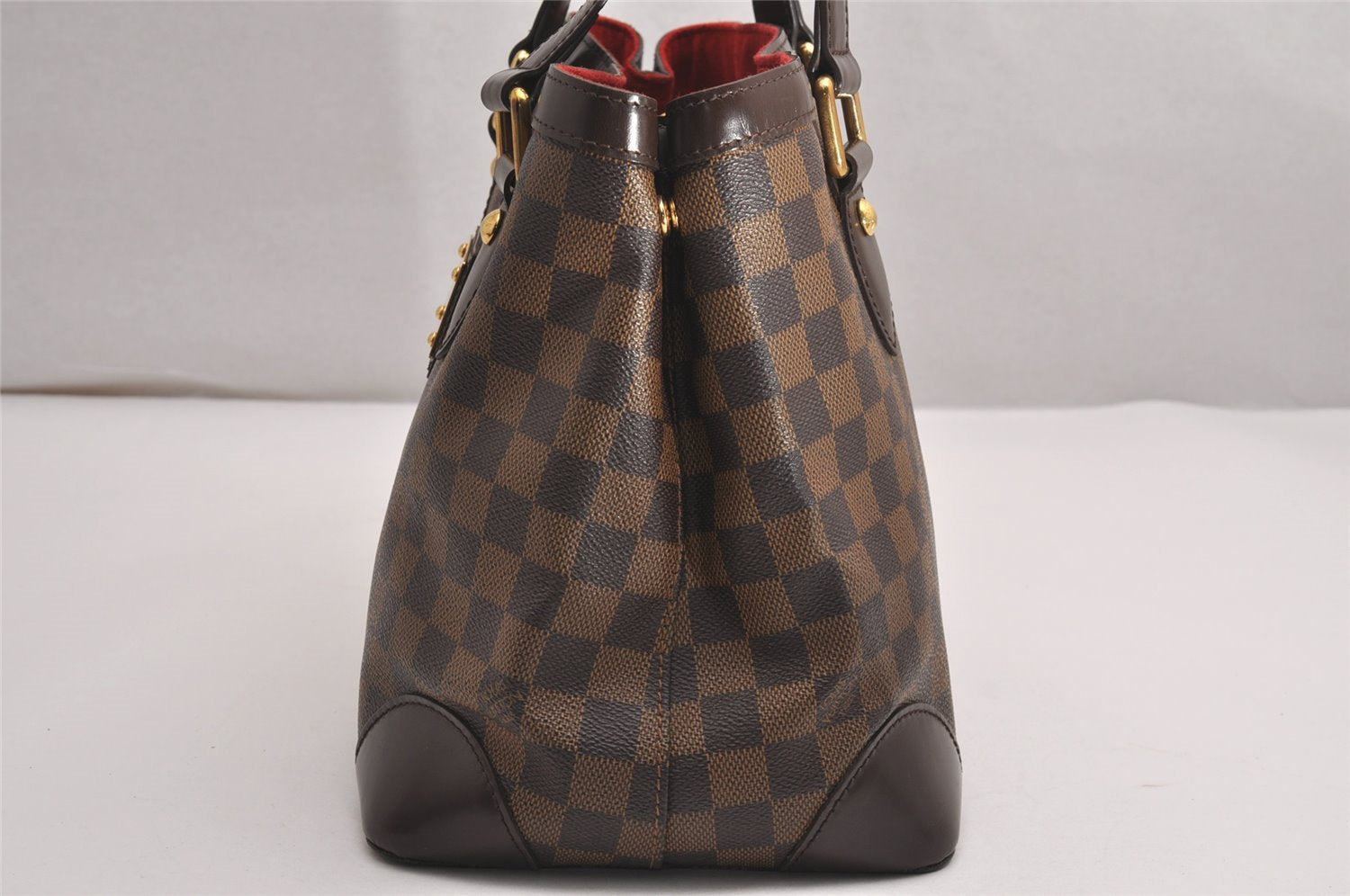 Authentic Louis Vuitton Damier Hampstead PM Shoulder Tote Bag N51205 LV 3746J