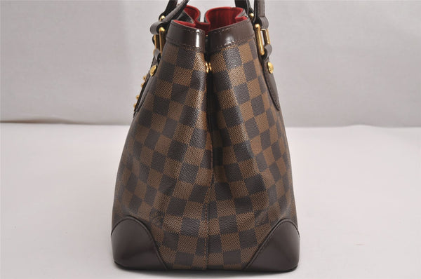 Authentic Louis Vuitton Damier Hampstead PM Shoulder Tote Bag N51205 LV 3746J