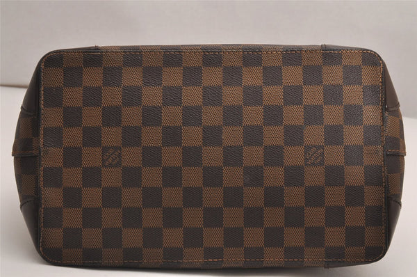 Authentic Louis Vuitton Damier Hampstead PM Shoulder Tote Bag N51205 LV 3746J