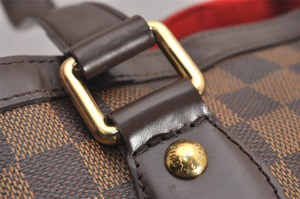 Authentic Louis Vuitton Damier Hampstead PM Shoulder Tote Bag N51205 LV 3746J