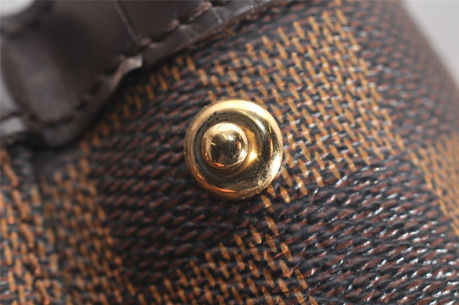 Authentic Louis Vuitton Damier Hampstead PM Shoulder Tote Bag N51205 LV 3746J