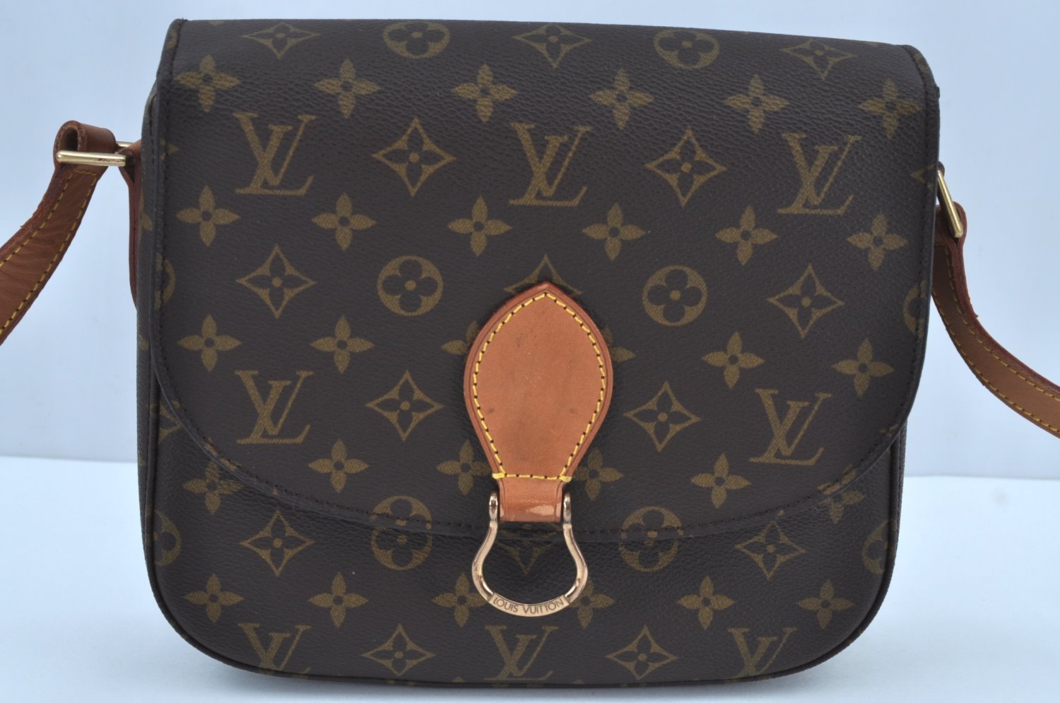 Authentic Louis Vuitton Monogram Saint Cloud GM M51242 Shoulder Cross Bag 3747G