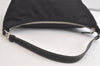 Authentic PRADA Vintage Nylon Tessuto Leather Hand Bag Pouch Purse Black 3747K