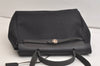 Authentic HERMES Her Bag PM & PM 2Way Shoulder Hand Bag Black White 3748K