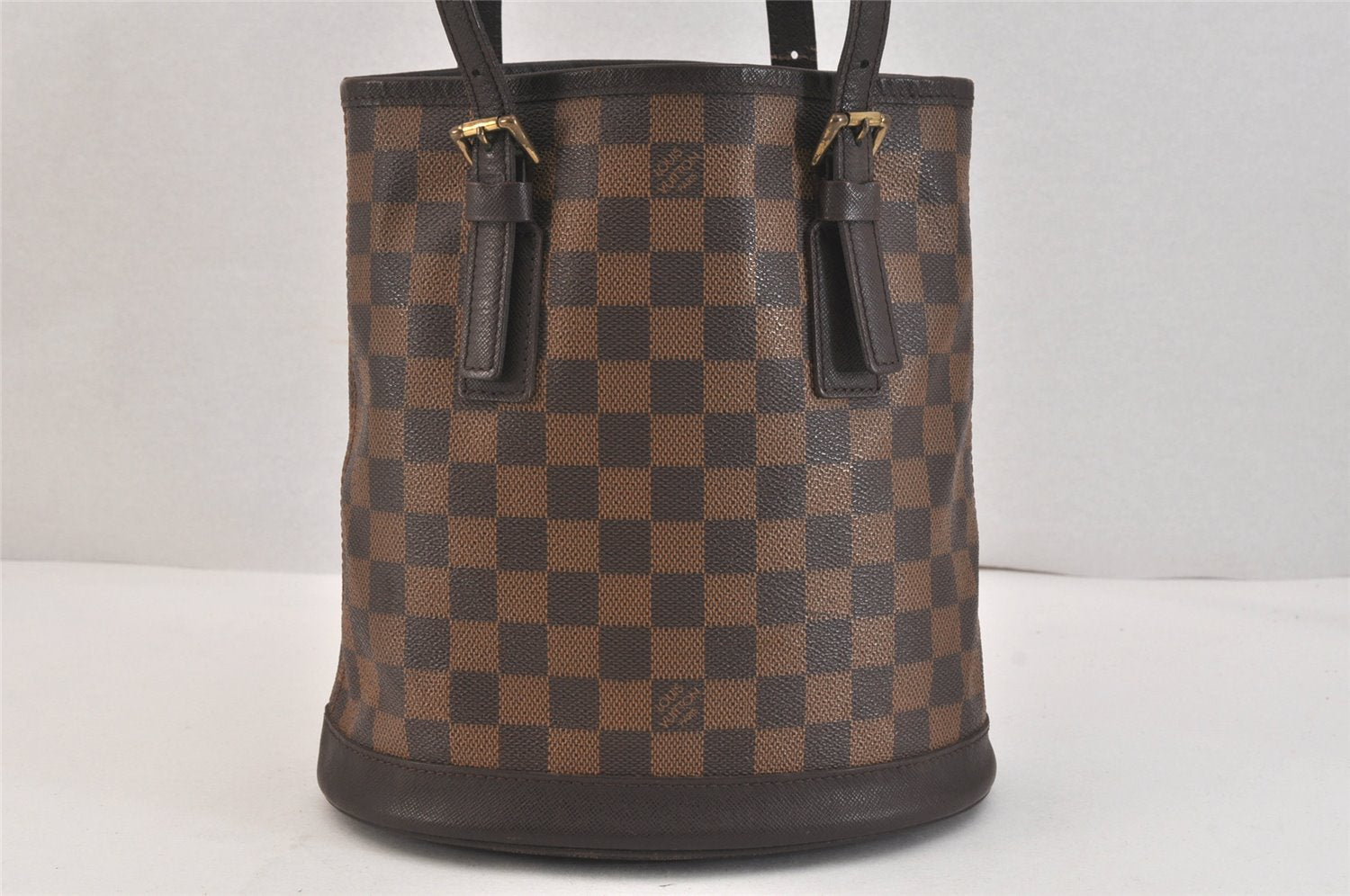Authentic Louis Vuitton Damier Marais Bucket Shoulder Tote Bag N42240 LV 3749K