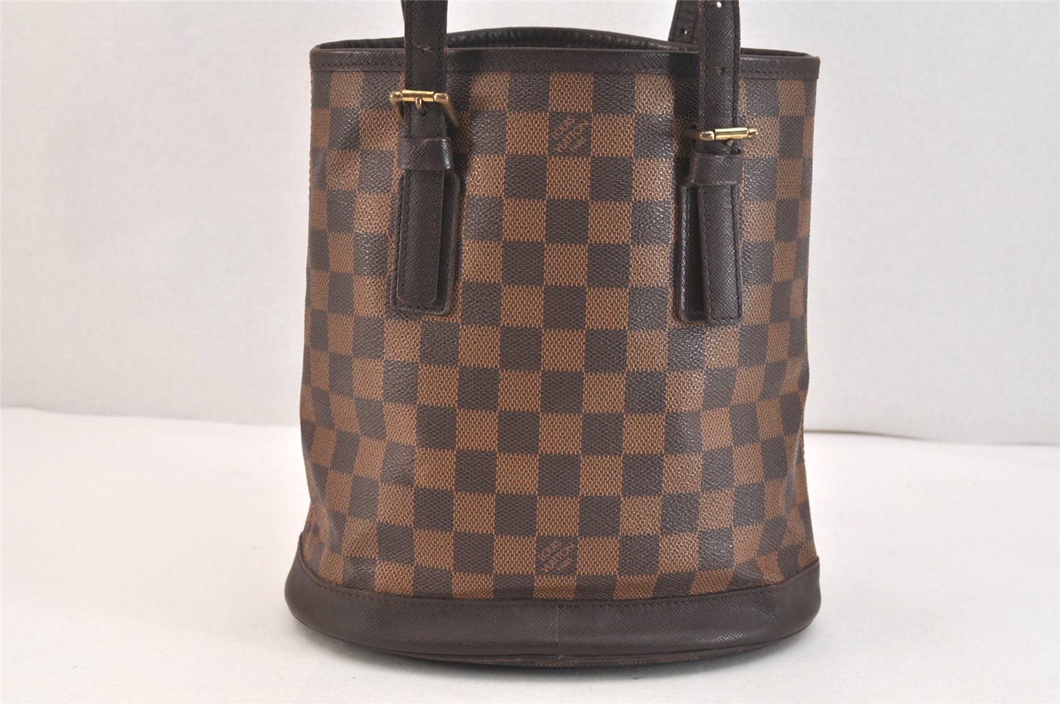 Authentic Louis Vuitton Damier Marais Bucket Shoulder Tote Bag N42240 LV 3749K