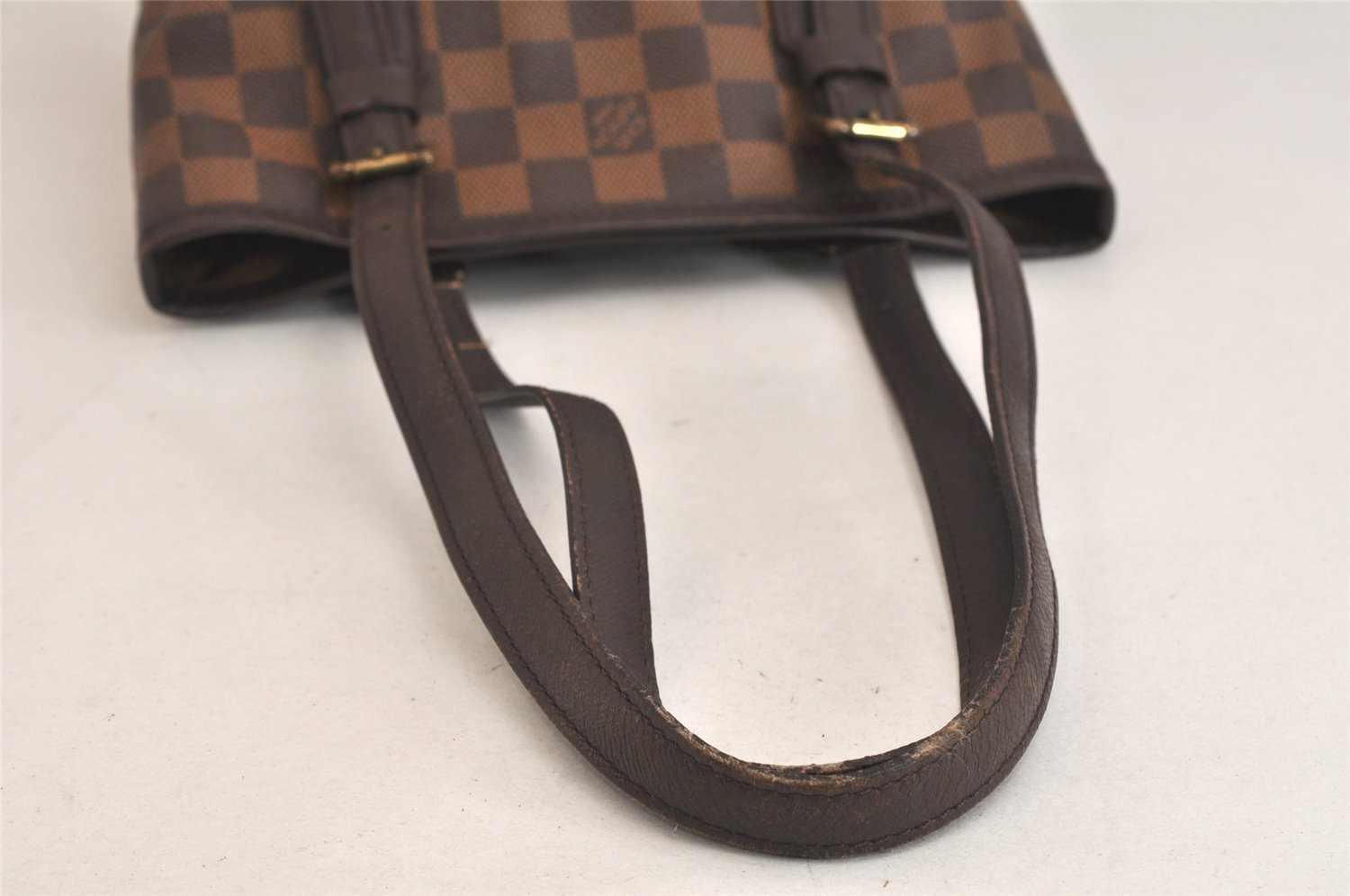 Authentic Louis Vuitton Damier Marais Bucket Shoulder Tote Bag N42240 LV 3749K