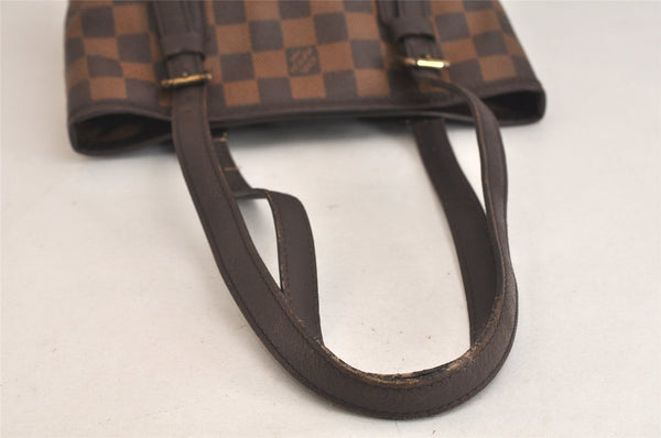 Authentic Louis Vuitton Damier Marais Bucket Shoulder Tote Bag N42240 LV 3749K