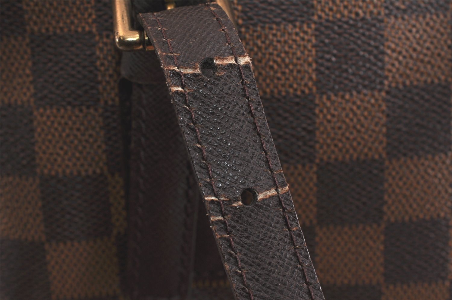 Authentic Louis Vuitton Damier Marais Bucket Shoulder Tote Bag N42240 LV 3749K