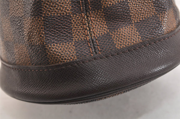 Authentic Louis Vuitton Damier Marais Bucket Shoulder Tote Bag N42240 LV 3749K