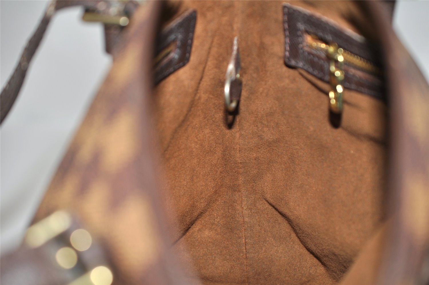 Authentic Louis Vuitton Damier Marais Bucket Shoulder Tote Bag N42240 LV 3749K